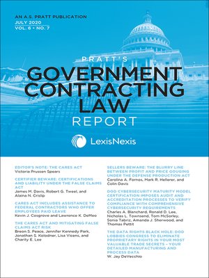 cover image of Pratt's Government Contracting Law Report